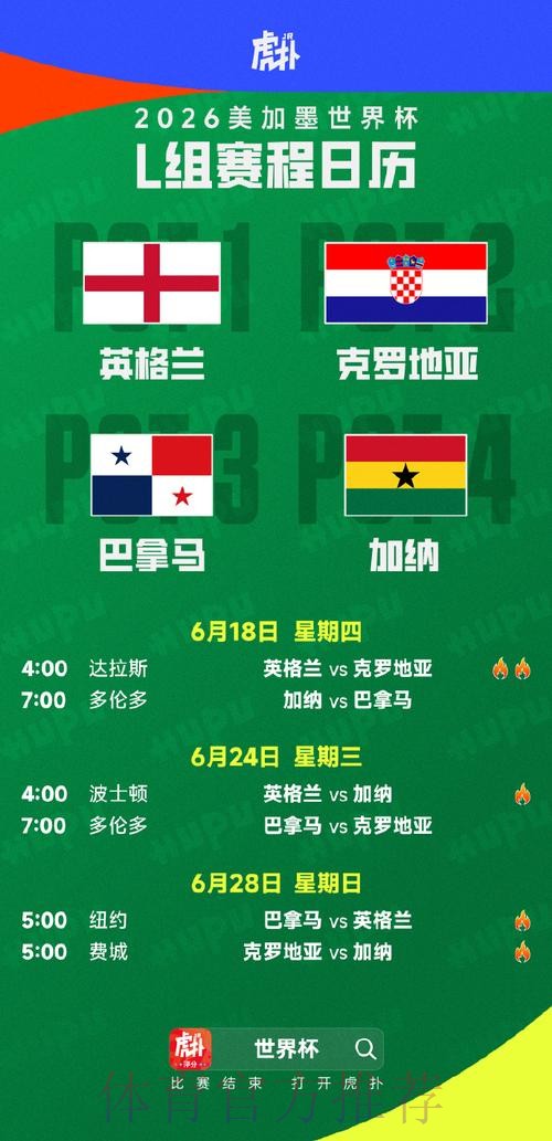 2026世界杯小组赛赛程最新比赛时间表官网入口